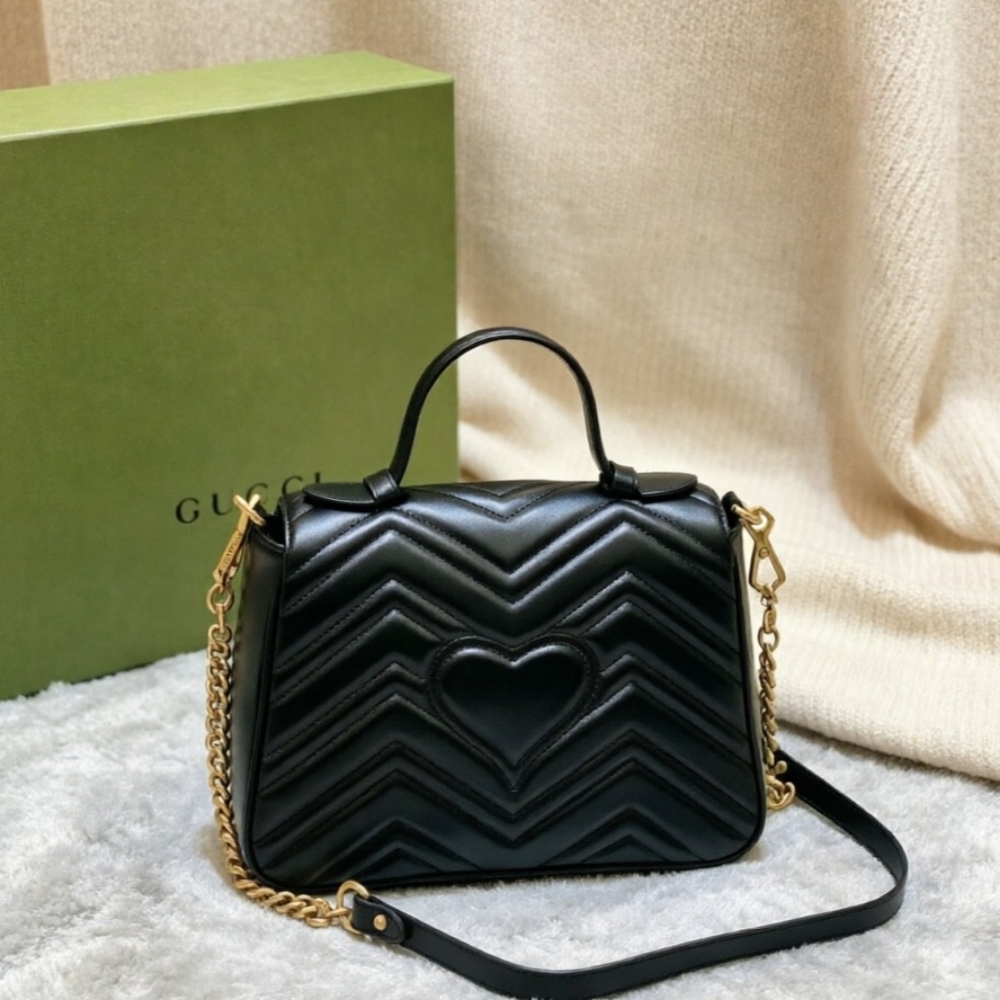 Gucci GG Marmont Medium Matelassé Top Handle Bag - Picture 5 of 7